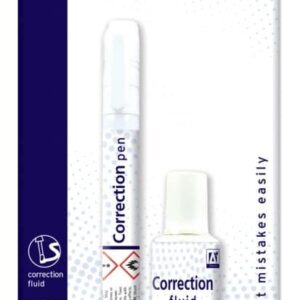 A Star 2 Piece Correction Fluid Pen Set White