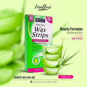 Beauty Formulas Aloe Vera Wax Strips Hair Remover Face Bikini Line