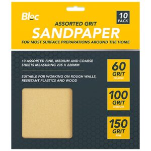 Bloc Assorted Grit Sandpaper