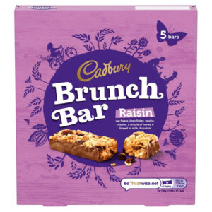 Cadbury Brunch Bar Raisin 5 X 32 G