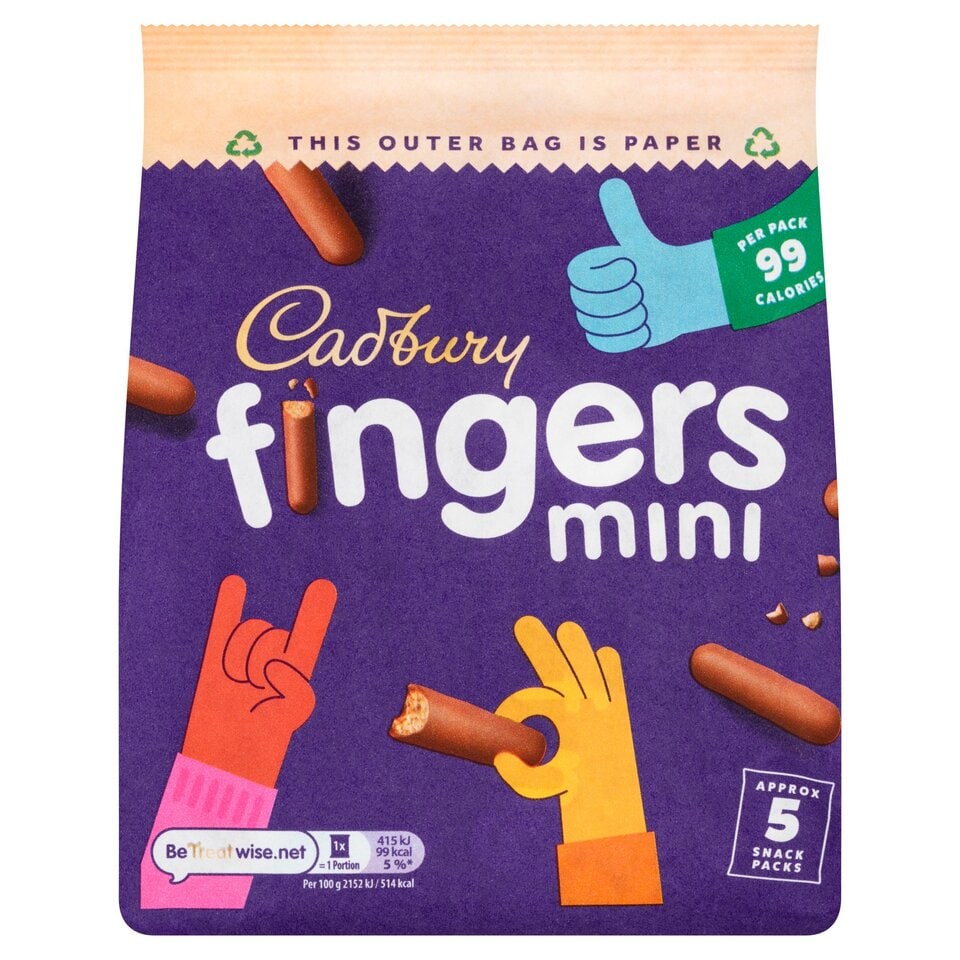 Cadbury Fingers Mini 96 5 G 5 X 19 3 G