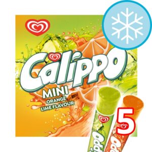 Calippo Walls Mini Orange Lemon Lime Ice Lollies 5 X 80 Ml