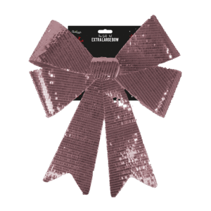 Christmas Rose Gold Extra Large Foil Bow 57 Cm X 48 Cm X 9 Cm