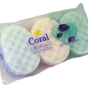 Coral Massage Sponge Pack 3