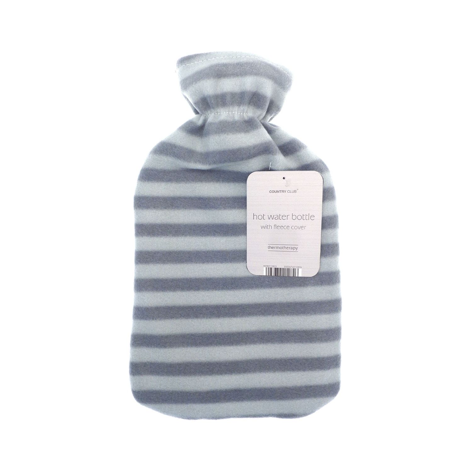 Country Club Trendy Printed Fleece Cover 2 Litre Hot Water Bottle Assorted