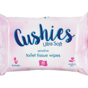 Cushies Sensitive Toilet Tissue Wipes