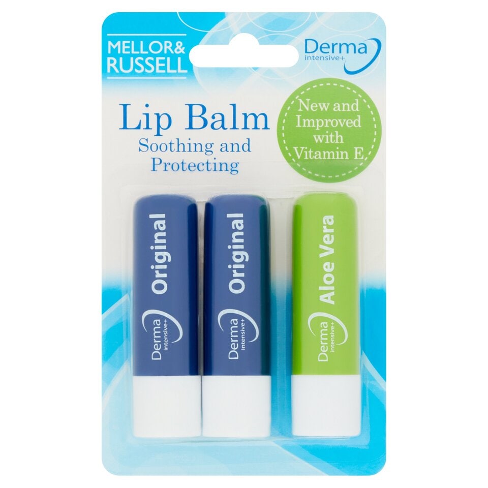 Derma Intensive Lip Balms Triple Pack