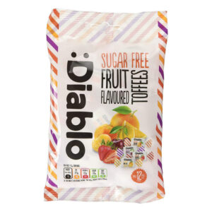Diablo Sugar Free Fruit Flavoured Toffee Sweets Bag