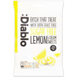 Diablo Sugar Free Lemon Cream Sweets 75 G