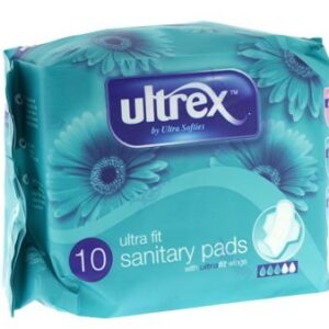 East N West Ultrex Ultra Fit Sanitary Pads 10 S