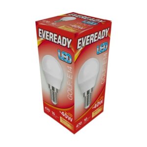 Eveready Led Golf 6 W 470 Lm Warm White 3000 K E 14