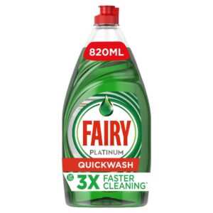 Fairy Platinum Quick Wash Original Washing Up Liquid 820 Ml