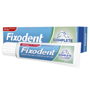 Fixodent Neutral Complete Denture Adhesive Cream Strong Hold Food Seal 47 Ml
