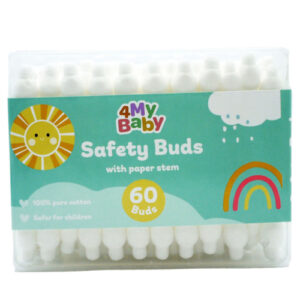 For My Baby Safe Cotton Buds Paper Stem 60 Pcs
