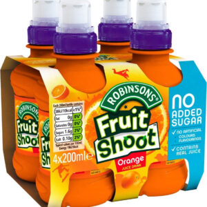Fruit Shoot Robinsons Orange 4 X 200 Ml