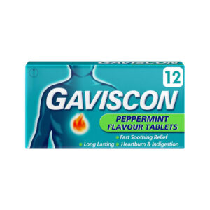 Gaviscon Tablets 12 Pack Peppermint
