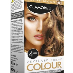 Glamorize Golden Brown Hair Dye Colour No 6