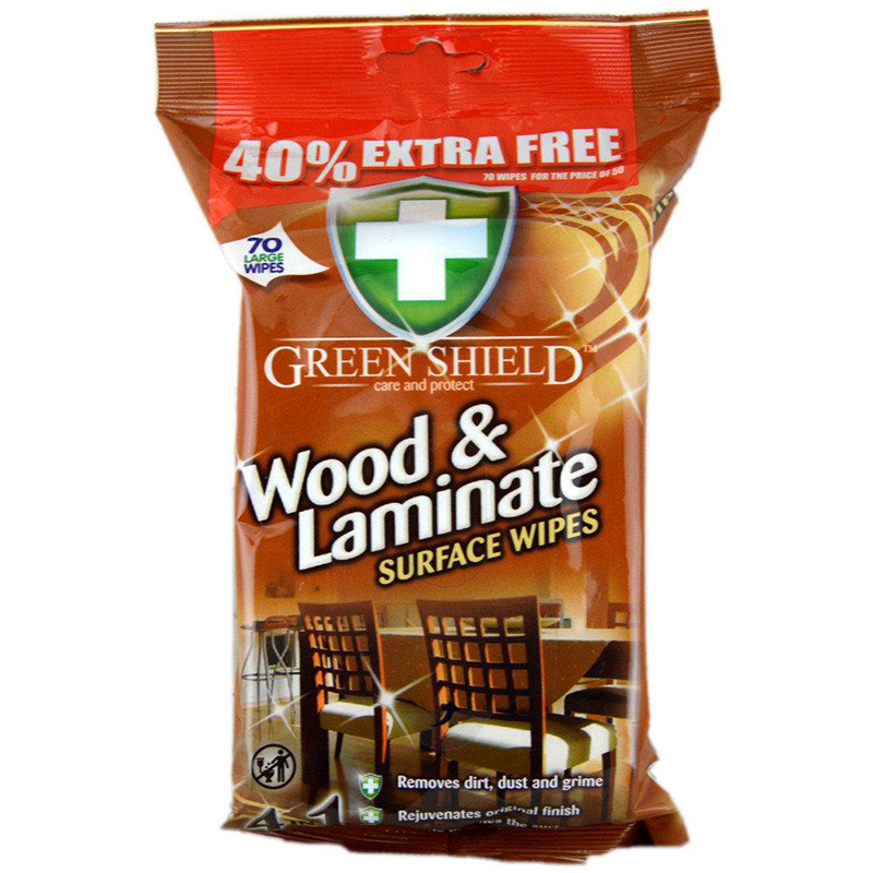 Green Shield Wood And Laminate Surface Wipes