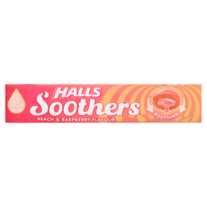 Halls Soothers Peach Raspberry