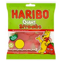 Haribo Giant Strawbs Bag 180 G 12 X 180 G