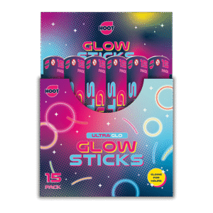 Hoot Glow Sticks 15 Pk Pdq