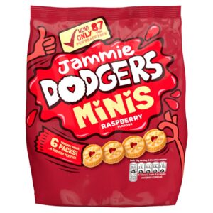 Jammie Dodgers Minis Raspberry Flavour 6 X 20 G