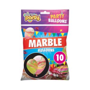 Jaunty Partyware Assorted Marble Design Party Balloons
