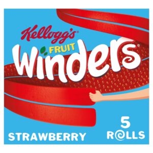 Kelloggs Fruit Winders Strawberry Snack Rolls 5 X 17 G