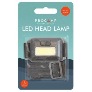 Led Head Lamp Battery Bright Night Light Strap Adjust Size Bike Camping Hiking