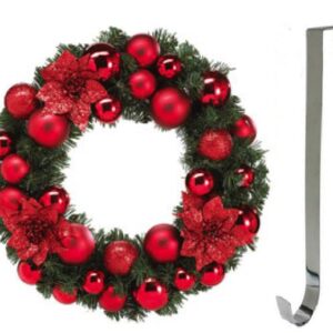 Metal Silver Wreath Hanger Christmas