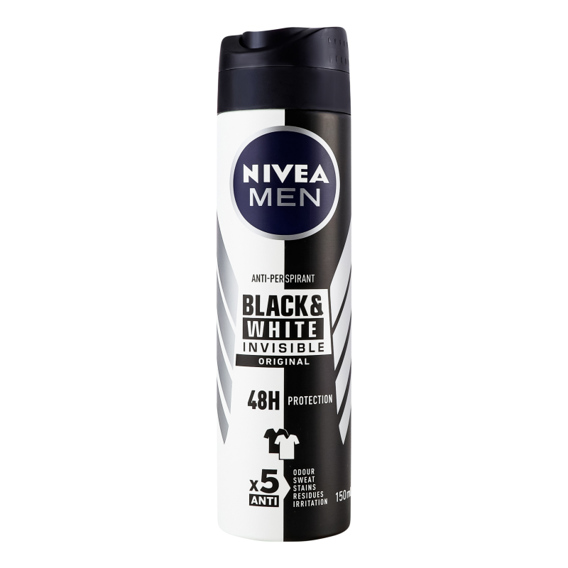 Nivea Black And White Invisible Original Deodorant For Men 150 Ml