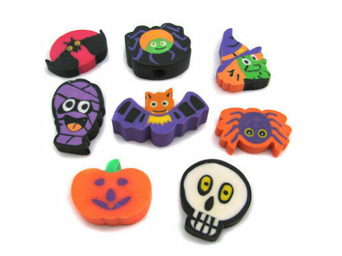 Novelty Halloween 6 Pack Pencils With Eraser Top Trick Or Treat