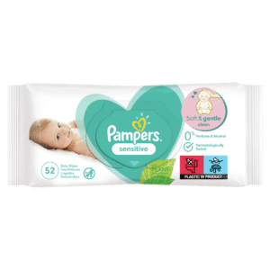Pampers Baby Wipes Sensitive 52 S