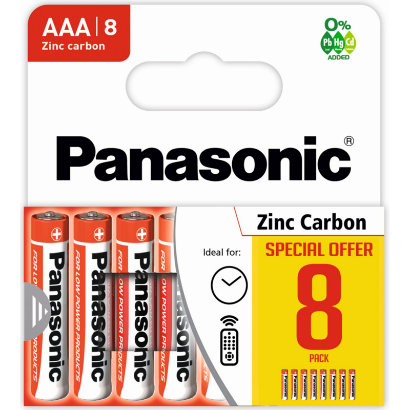 Panasonic Aaa Zinc Carbon Batteries