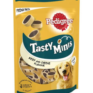Pedigree Tasty Minis Adult Dog Treats Cheese Beef Nibbles
