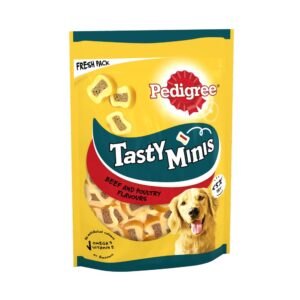Pedigree Tasty Minis Beef Poultry Dog Treats 155 G