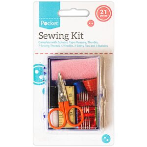 Pocket 21 Piece Mini Travel Sewing Kit