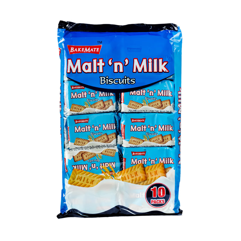Pran Bisk Bakemate Biscuits Malt And Milk 35 G X 10 S