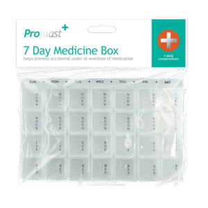Proplast 7 Day Weekly Pill Organiser Storage Case Travel Tablet Medicine Dispenser Box Uk