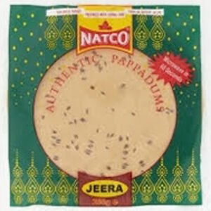 Savoury Natco Jeera Authentic Pappadums