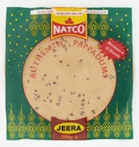 Savoury Natco Jeera Authentic Pappadums
