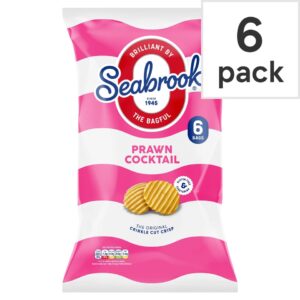 Seabrook The Original Crinkle Cut Prawn Cocktail Flavour 6 X 25 G