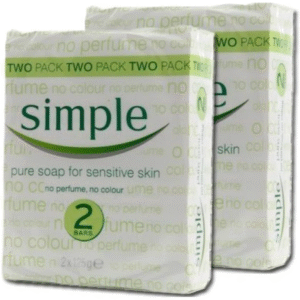 Simple Pure Soap Bars Twin Pack 100 Grams