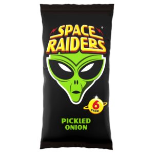 Space Raiders Pickled Onion Flavoured Crisp 6 X 13 G