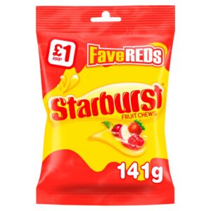Starburst Fave Reds Fruit Chews Sweets Treat Bag 141 G