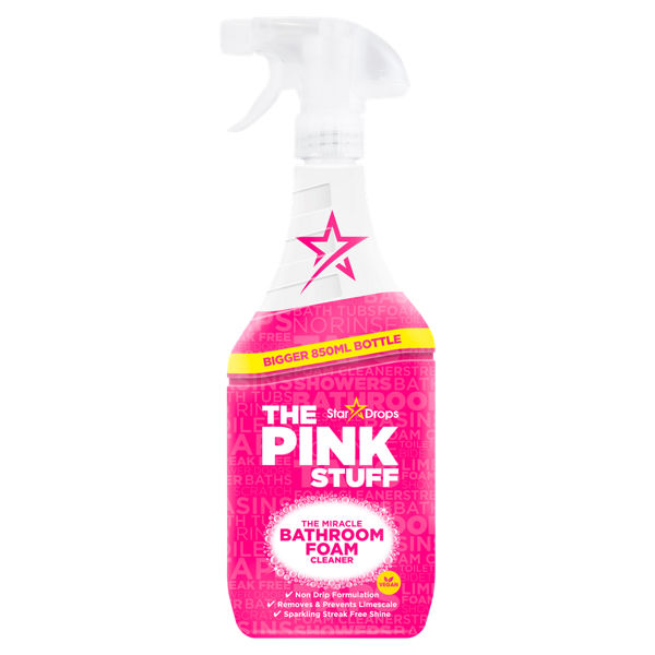 Stardrops Pink Stuff Trigger Spray 850 Ml Bathroom Foam Cleaner