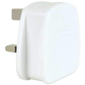 Status 13 Amp 3 Pin Plug White