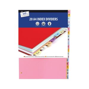 Tallon International Ltd A Z Index Dividers 20 Pk