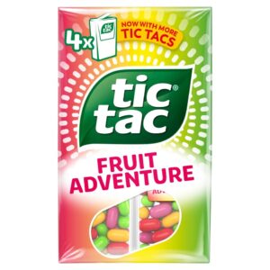 Tic Tac Fruit Adventure 4 Pack 72 G