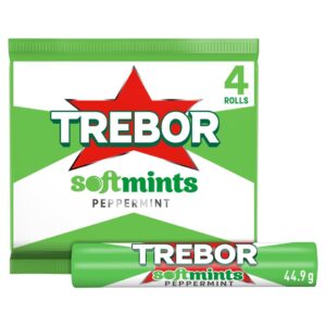 Trebor Softmints Peppermint Mints Roll 4 Pack Multipack 179 G